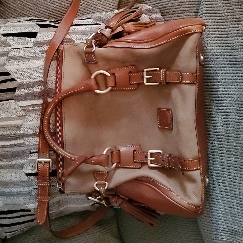 Vintage Leather and Suede Dooney and Bourke.